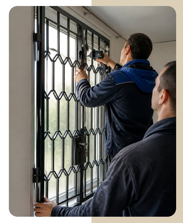 Установка распашных решеток в Нижневартовске цена от 6734 р. | ДвериЛегко-Нжт